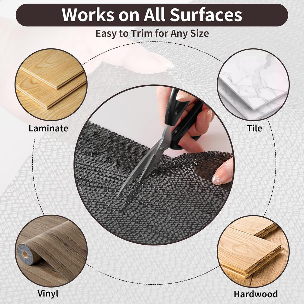 Non Slip Rug Pads 5x7 Ft Non Skid Thick Rug Pad Gripper - Set of 35