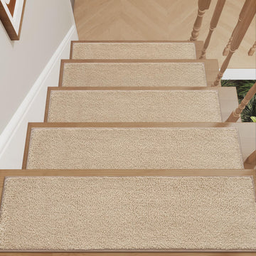 Soft Peel and Stick Stair Treads for Wooden Steps 8"x30" 15PC