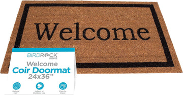Welcome Door Mat - Decorative Entry Rug - Outdoor Floor Doormats for Front Door, Entrance, or Cabin - Heavy Duty