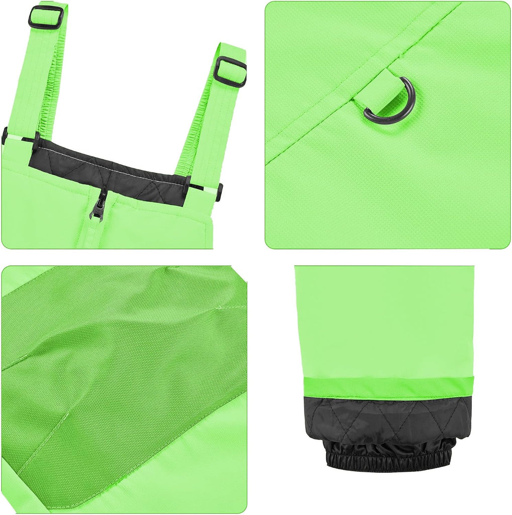 Kids Waterproof Ski Bib Boys Girls Winter Snow Pants