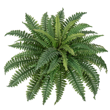 Fake Ferns 25.6" Dia. Large Faux Boston Ferns for Outdoor Planters, 49 Fronds Realistic Artificial Fern Plant for