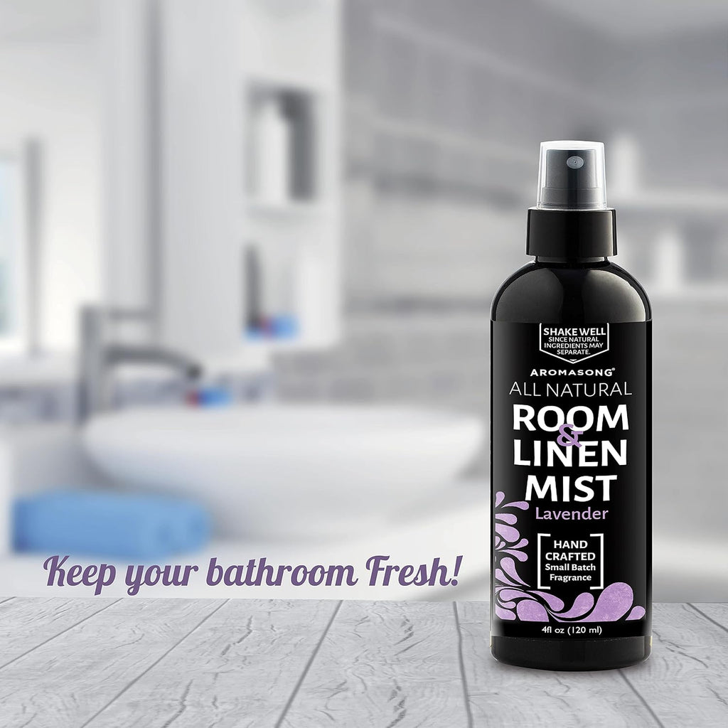 All-Natural Lavender Room & Linen Spray 8 Oz for Sheets, Pillow, Fabric, Bed, Sleeping with a Refreshing Scent - Set of 8