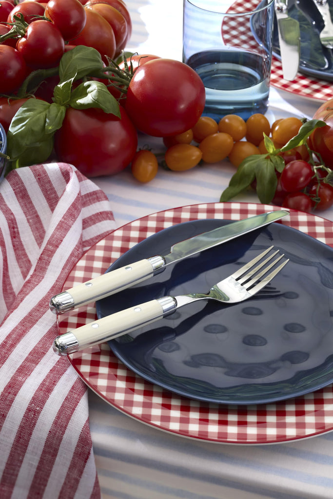 Flatware Jubilee White Silverware Set for 4, White (16-Piece)