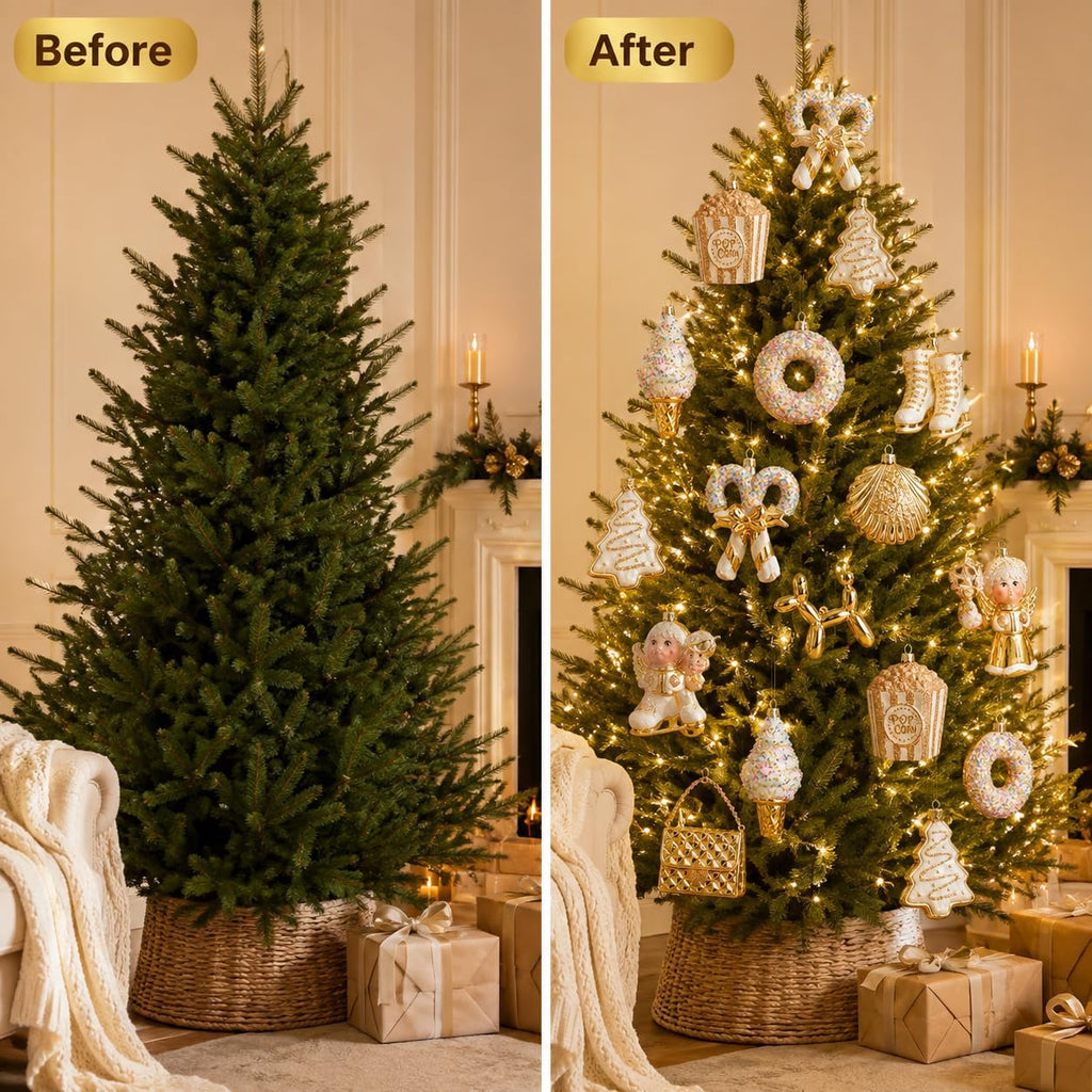 Glass Ornaments Set