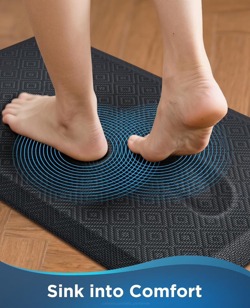 Kitchen Mats for Floor,3/4 inch Thick,20x32 Anti Fatigue Cushioned Mat,Kitchen Rugs,Waterproof,Comfort Ergonomic