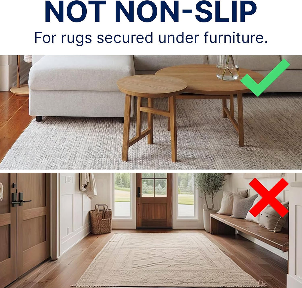 Eco-Plush - 8'x10' - 1/2" Thick - 100% Felt - Luxurious Cushioned Rug Pad - Available in 3 Thicknesses, Many Custom - Set of 80