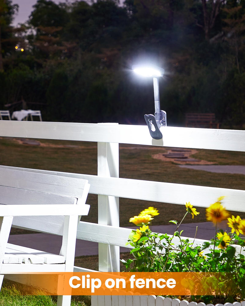 Clip On Solar Lights Outdoor, Motion Sensor Outdoor Lights, 92 LEDs Solar Fence Lights Outdoor