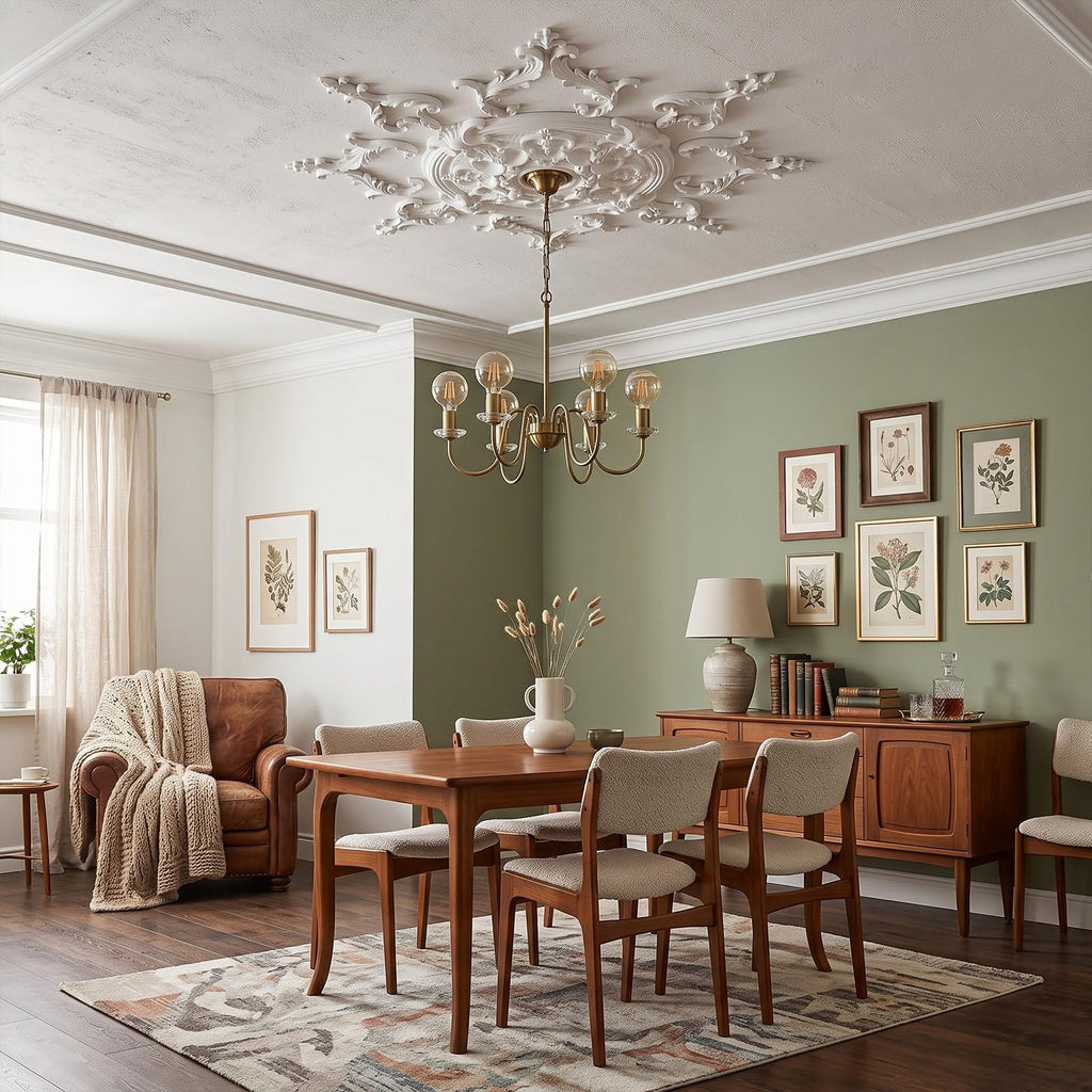 33.86 Inch Large Ceiling Medallion for Light Fixtures