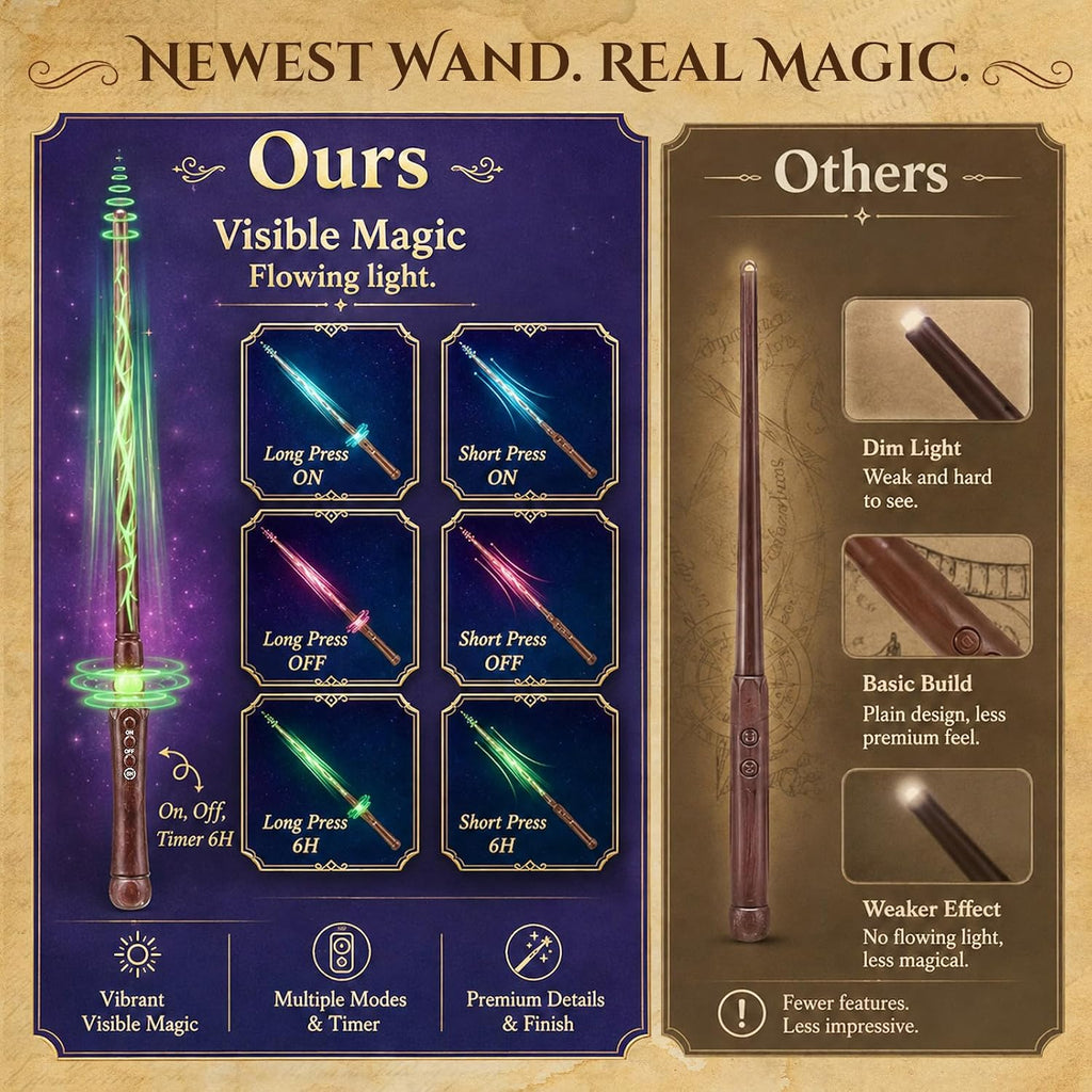 Upgraded Floating Candles with Wand for Halloween Decorations - Set of 20