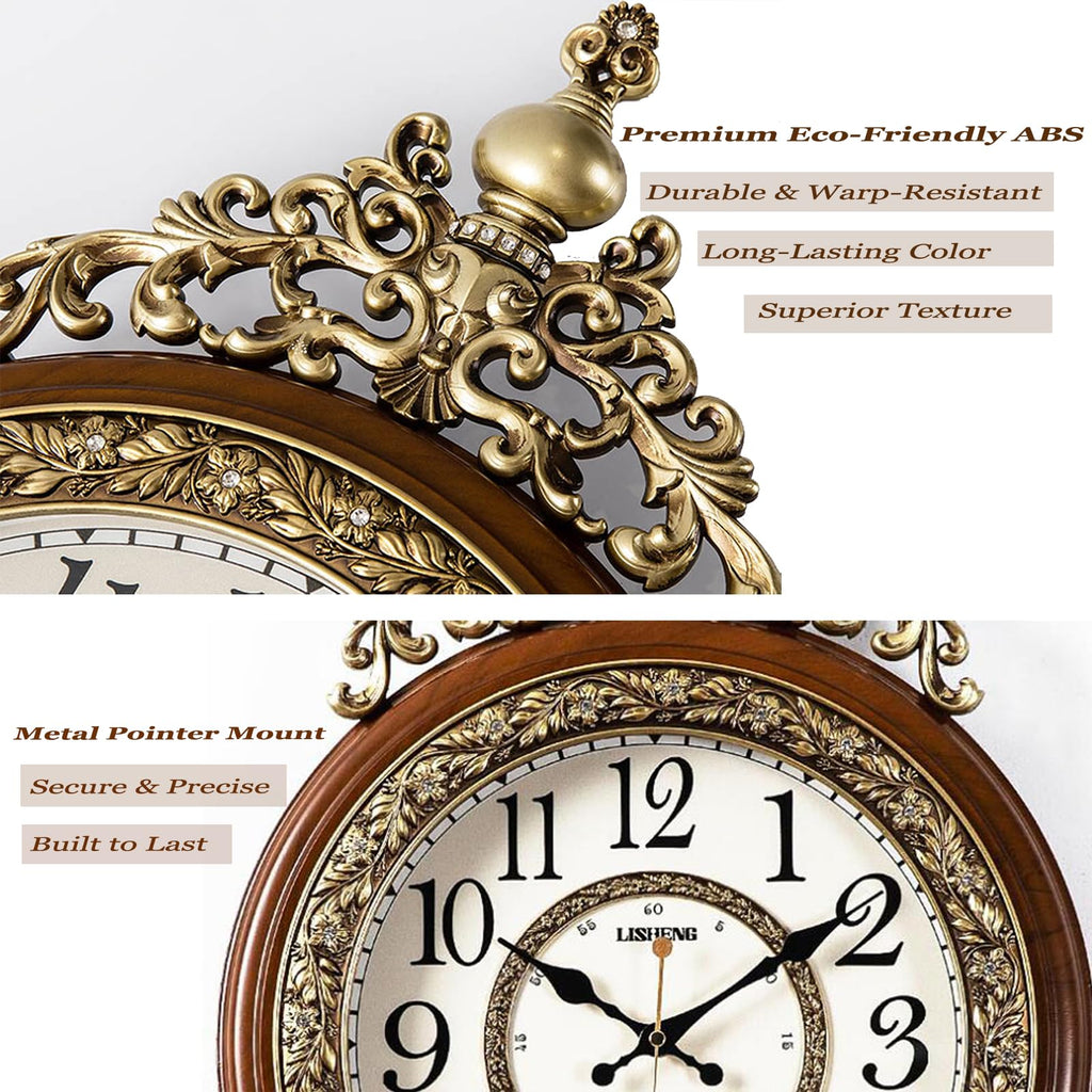 Elegant, Traditional, Decorative, Hand Painted Modern Grandfather Wall Clock Fancy Ethnic Luxury Handmade Decoration