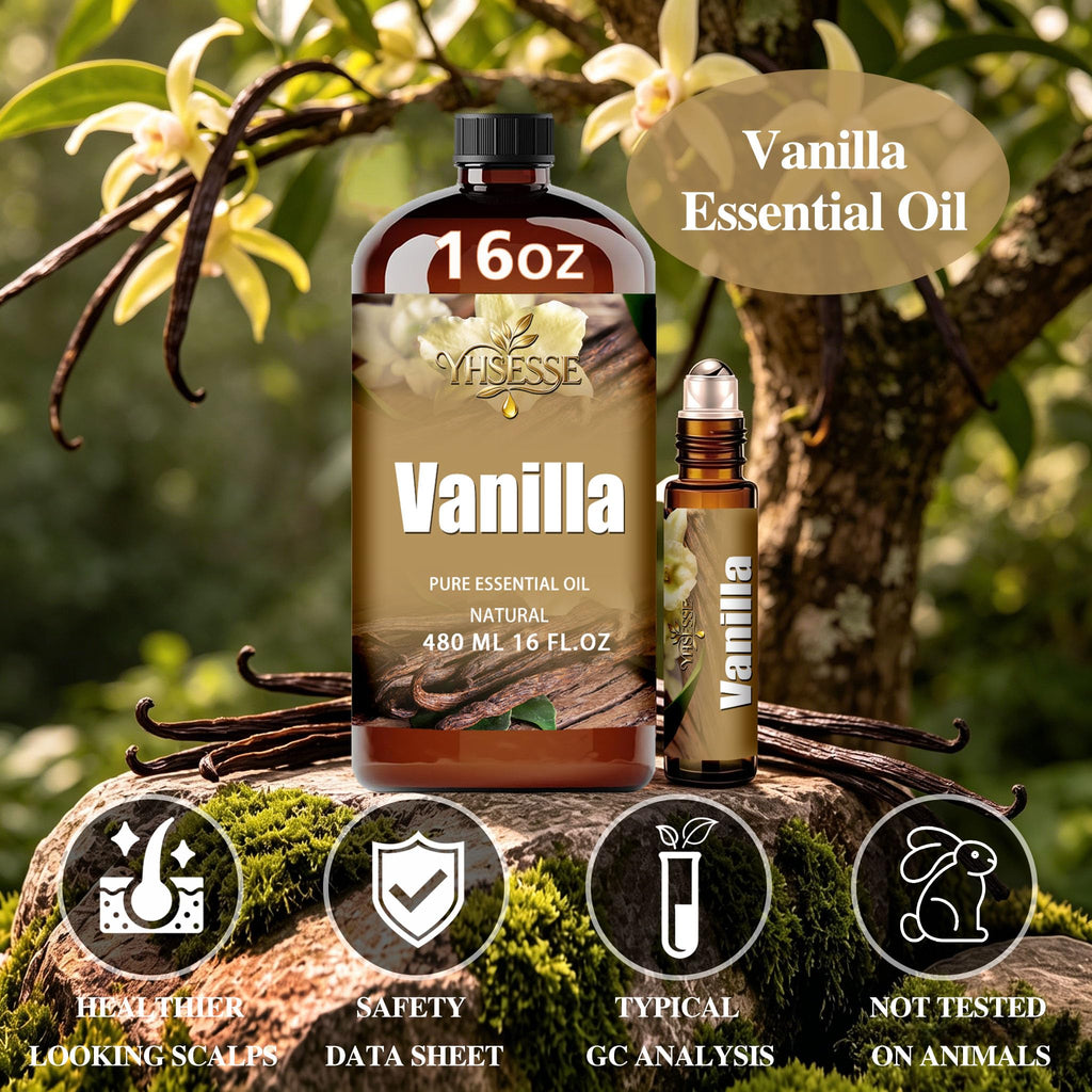 Vanilla Essential Oil for Diffuser Yoga, Vanilla Oil - 16.33 fl oz