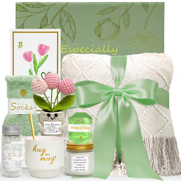 Sympathy Gift Baskets for Loss of Loved One - Self Care Basket Get Well Soon Gifts for Women, Thinking of You & New
