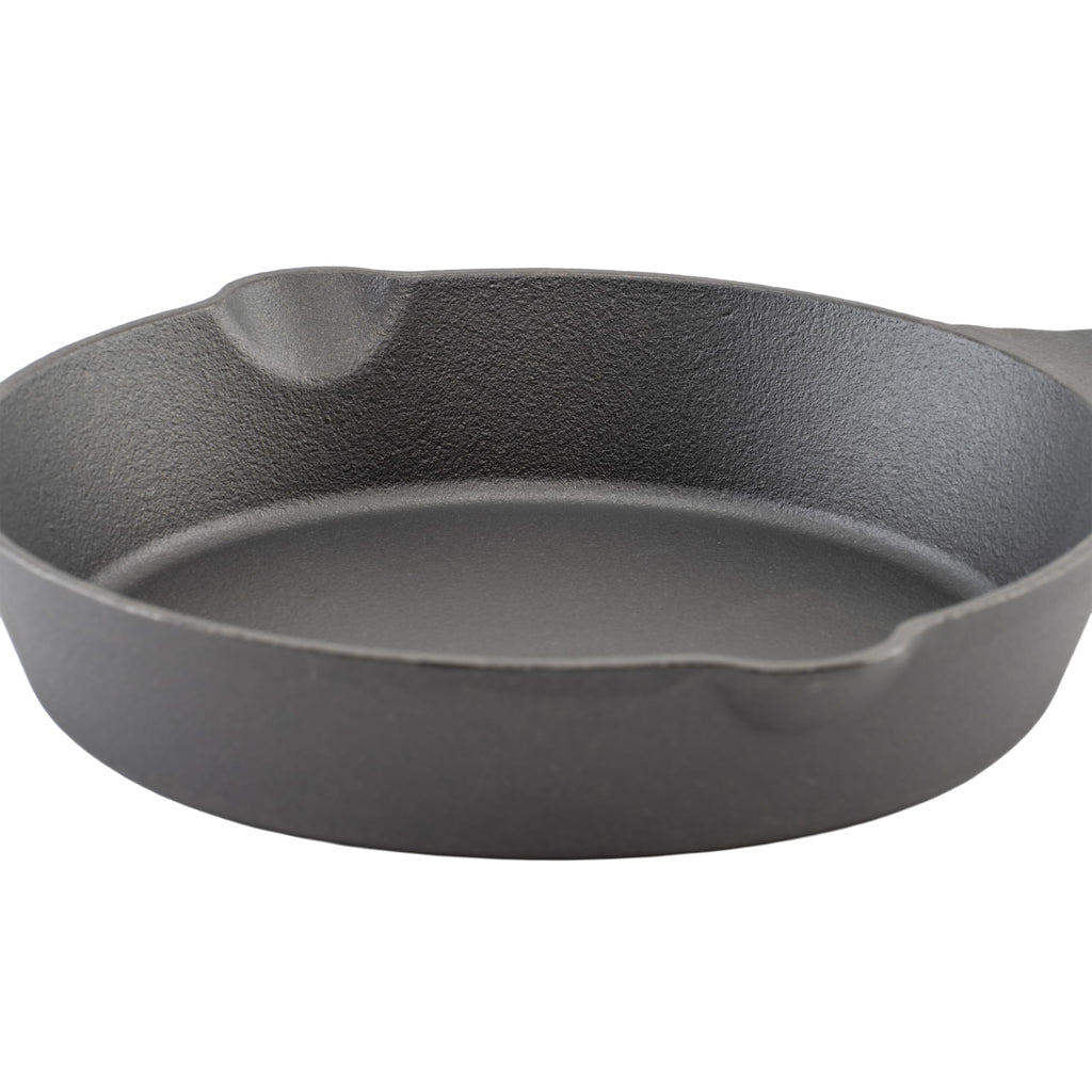 8" Black Cast Iron Skillet with Handle