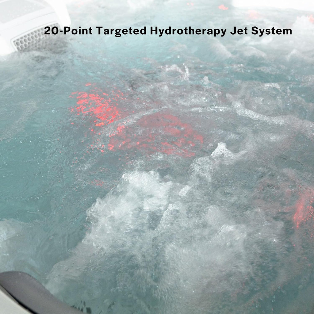 Luxury Outdoor Hot Tub - Premium Backyard Hydrotherapy Oasis | An elite hydrotherapy lounge designed to transform