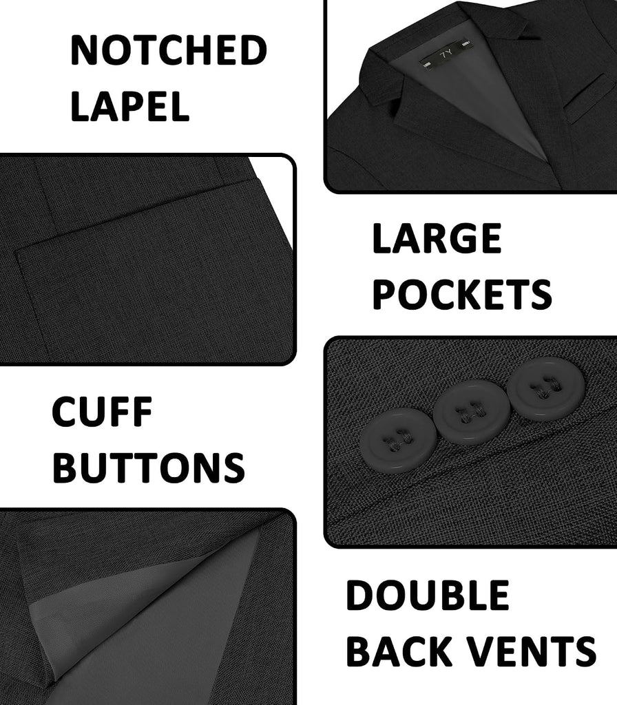 Boys Lightweight Blazer Summer Casual Sport Coat Wedding Suit Jacket