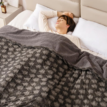 Heated Blanket Twin Size, 62"x84" Electric Blanket with 10 Heat Levels & 1-12H Adjustable Auto Off, Faux Fur and