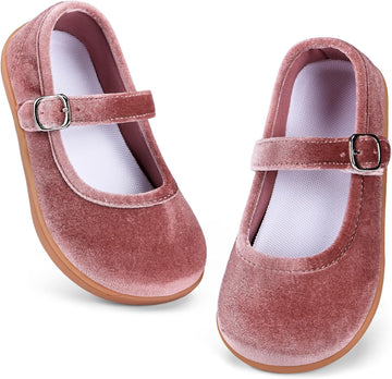 Toddler Girls Wide Ballet Flats Little Kids Mary Jane Dress Shoes