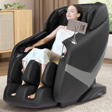 Massage Chair Full Body, Shiatsu, Airbag Massage, SL-Track, Black | Zero Gravity Massage Chair with 13 Modes, Body