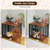 31.5 Inch Dog Crate Furniture, Modern Side End Table Style Dog Cage, Heavy Duty Dog Kennel for Medium Dogs up to 45 lb
