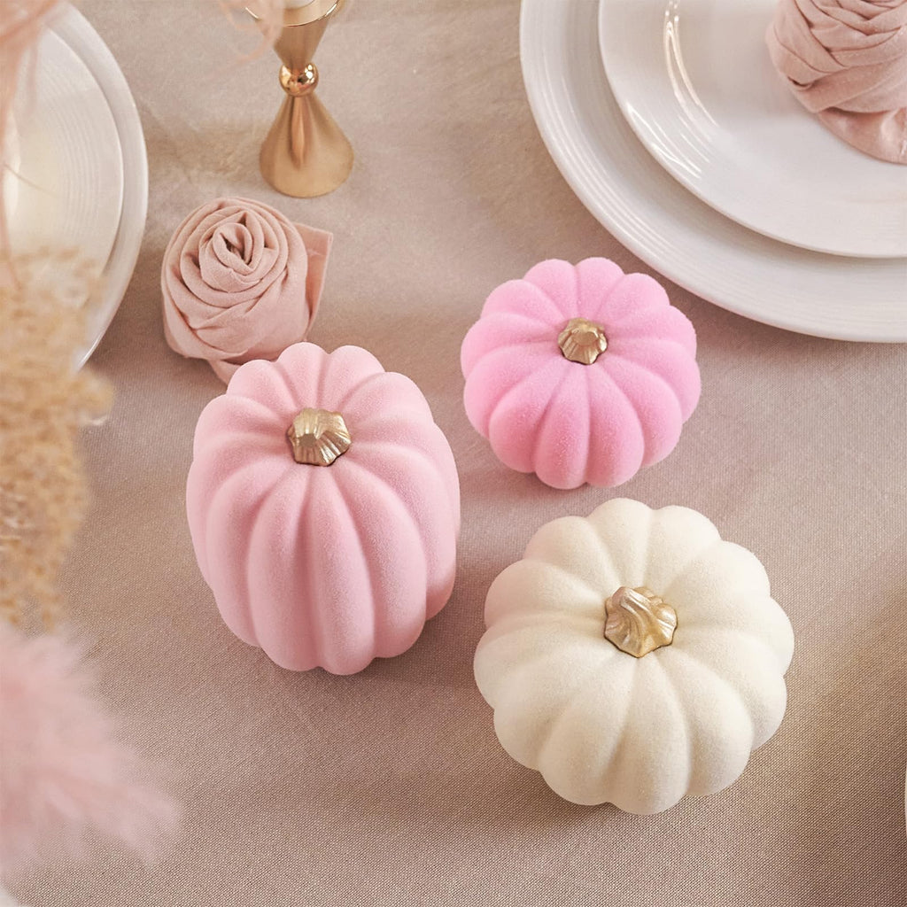 Pumpkins Fall Decoration Thanksgiving Set for Decorating, 7PCS