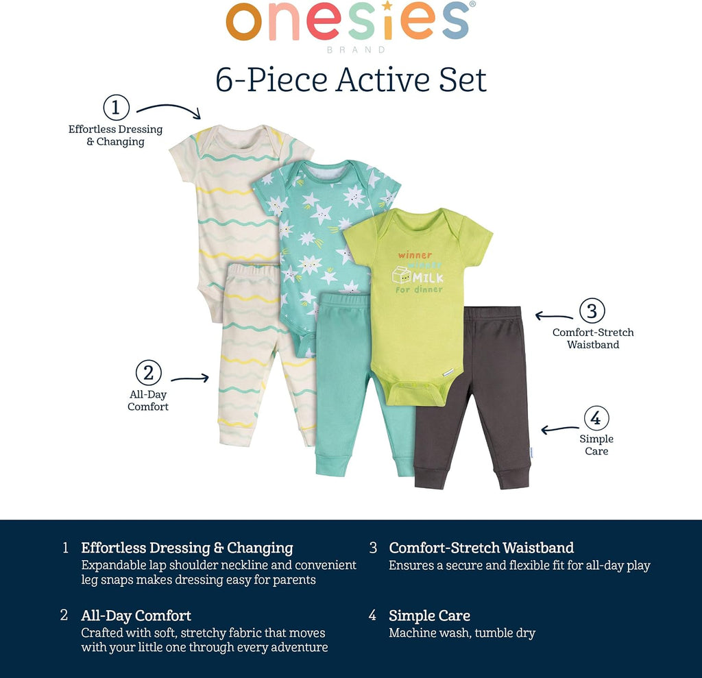Unisex Baby 3 Outfit Bundle Mix Match Pants Set