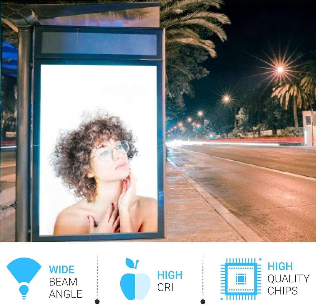 LEDMyplace 28W T8 4ft LED Sign Tube with R17D Base, 6500K Daylight White, Double Side Rotatable, ETL, RoHS Listed