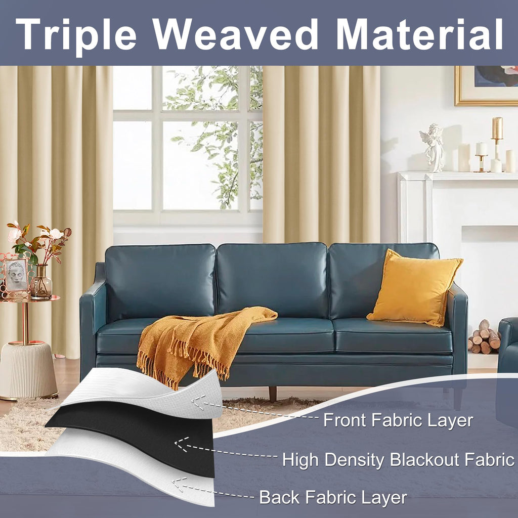 Blackout Curtains Living Room 42 x 72 Inches Long