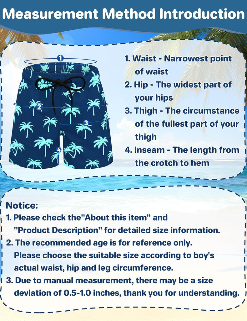 Boys Swim Trunks with Compression Liner Kids Swimsuits Boys Bathing Suit Quick Dry Boy Swimsuit Kids Swimming Trunks