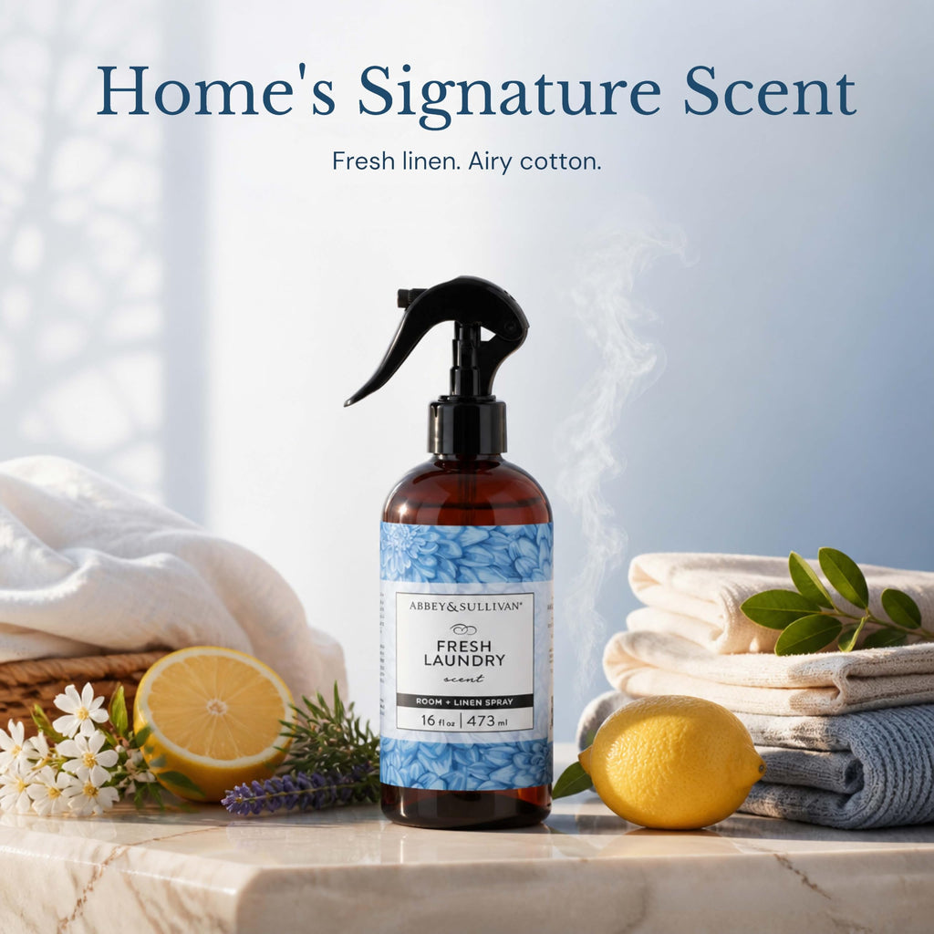 Odor Eliminating and Refreshing Linen and Room Spray, Fresh Laundry, 16 oz