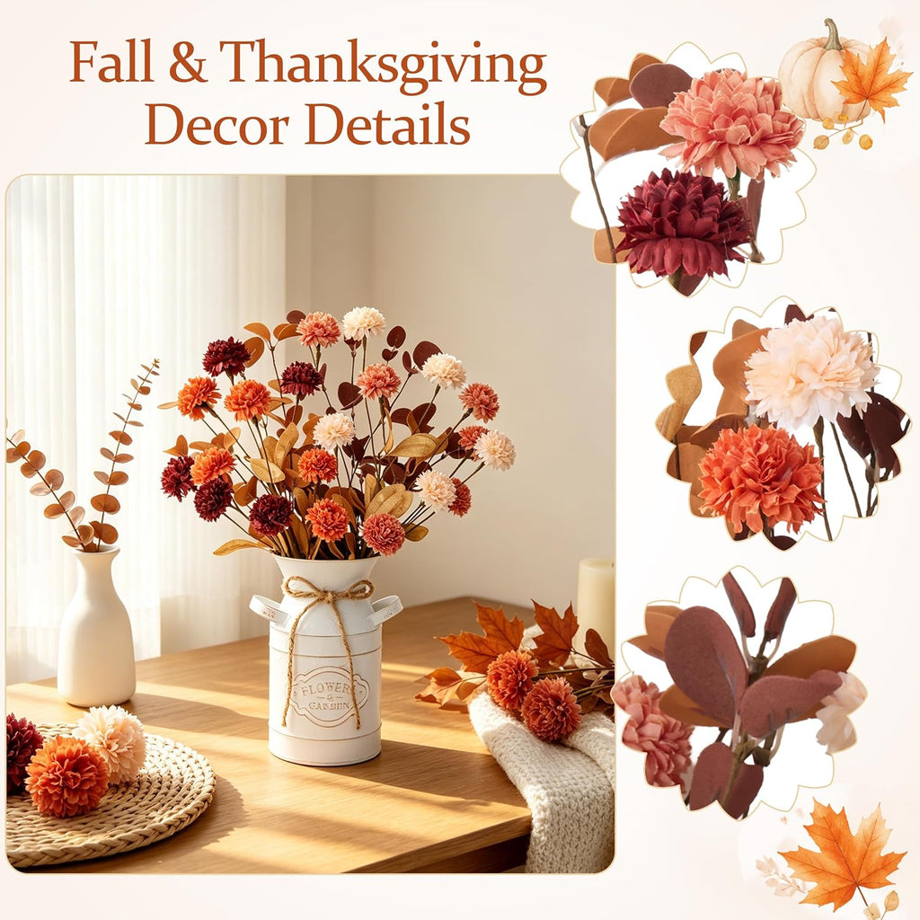 Fall Thanksgiving Table Decorations, Farmhouse Centerpieces for Tables
