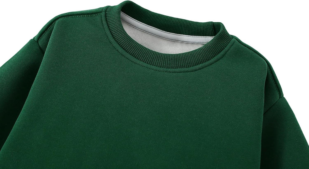 Toddler Sweatshirt Baby Boys Girls Crew Neck Fleece Pullover Shirts