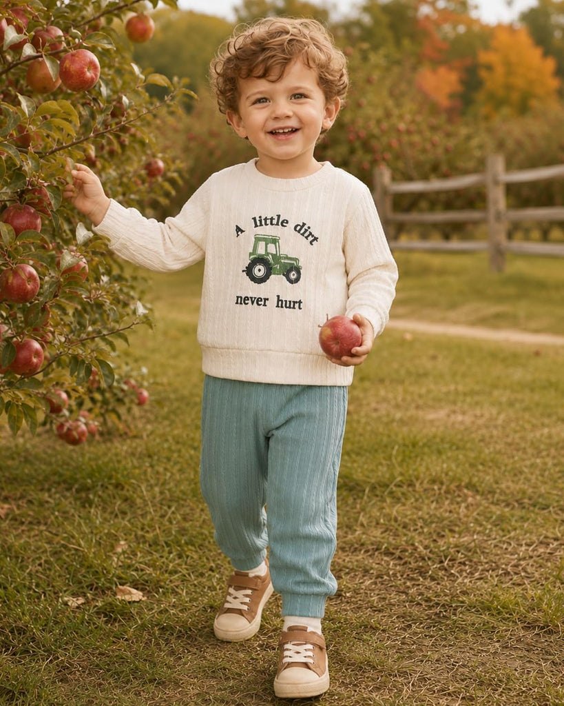 Toddler Baby Boy Clothes Kint Sweatshirt and Pants Outfits
