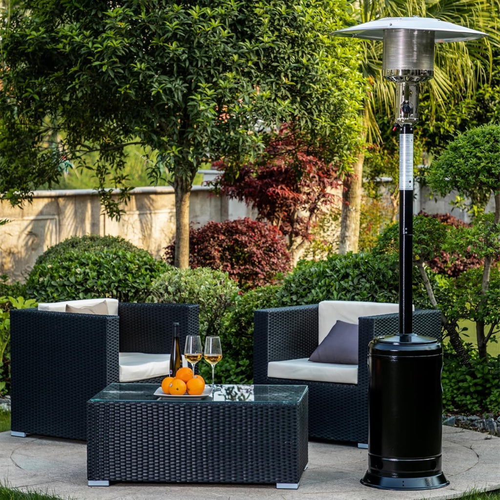 47,000 BTU Patio Heater for Outdoor Use with Round Table Design, Commercial Outdoor Patio Standing Heater with