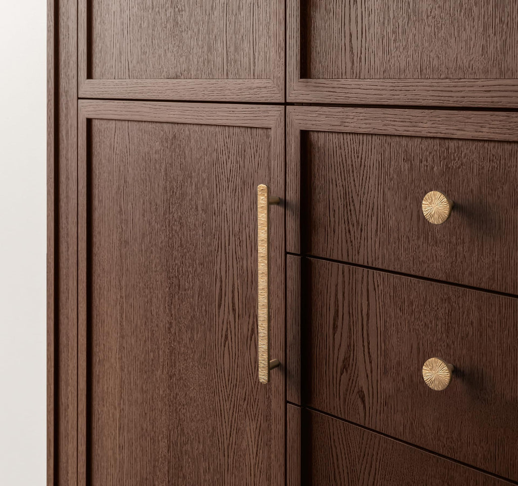 5 Inch (128 mm) Hole Centers Luxurious & Sturdy Zinc Alloy Cabinet Handls,Champagne Bronze Cabinet Pulls