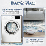 Washable Area Rugs for Living Room 8x10 - Large Neutral Modern Abstract Rug