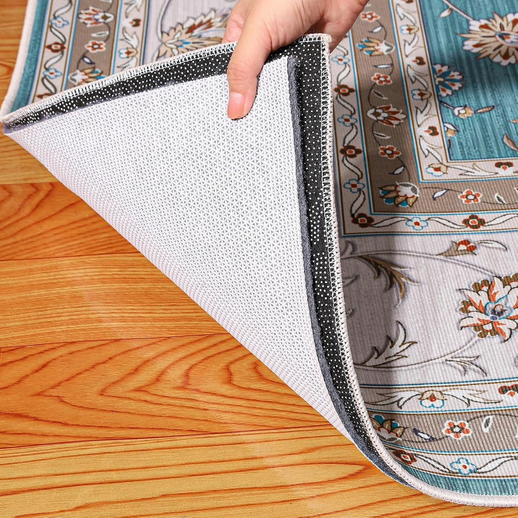 Waterproof Rug Pad 9x12 Ft, Under Area Carpet Padding, Non Slip Felt Rug Pads for Hardwood Floors, Protective - Set of 108