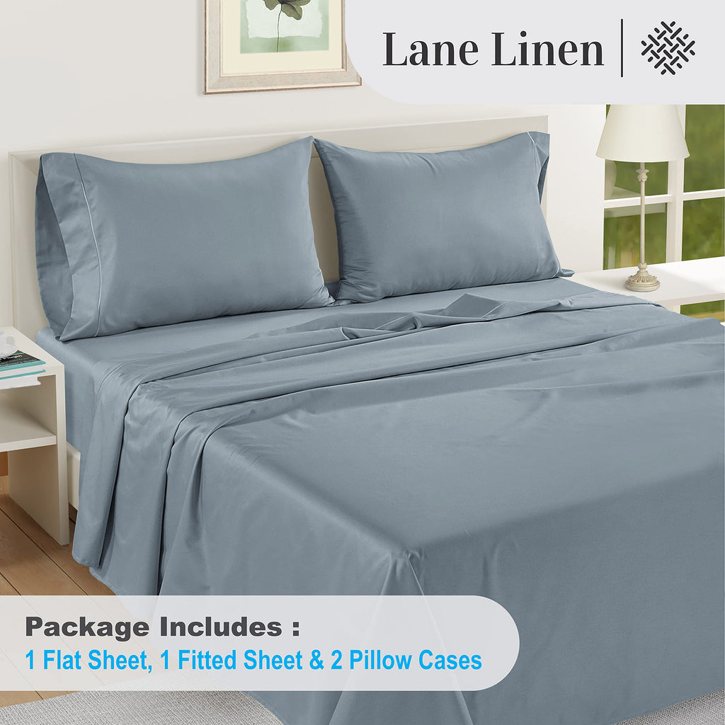 100% Egyptian Cotton Ultra Soft Queen Size Sheets Set, Mercerized Silky Sateen Weave, Fully Elasticized Fitted Sheet