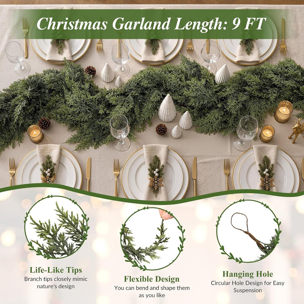 Encrypting Real Touch &Full Cedar Garland