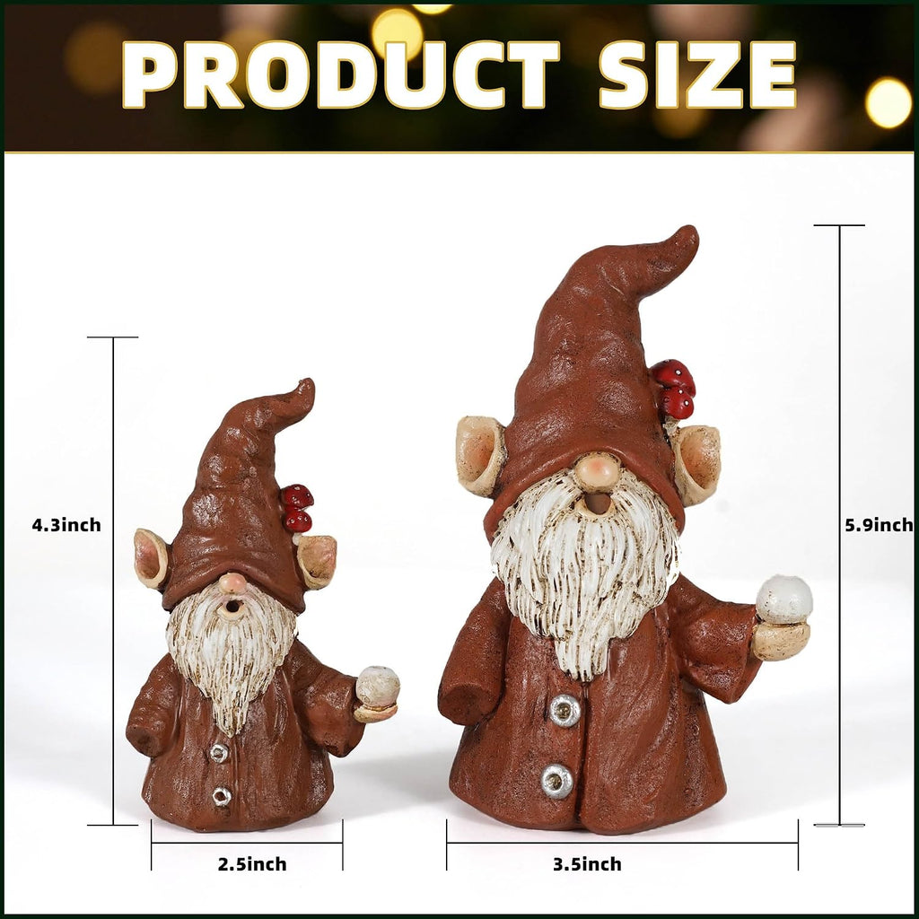 Incense Holder for Sticks, Cute Gnome Statue Incense Cone Burner Ornaments, Adorable Gnome Home Decoration, Unique