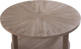 Round Wood Coffee Tables with Storage, Rustic Farmhouse Coffee Table with Distressed Wood Top, Large Circle Table