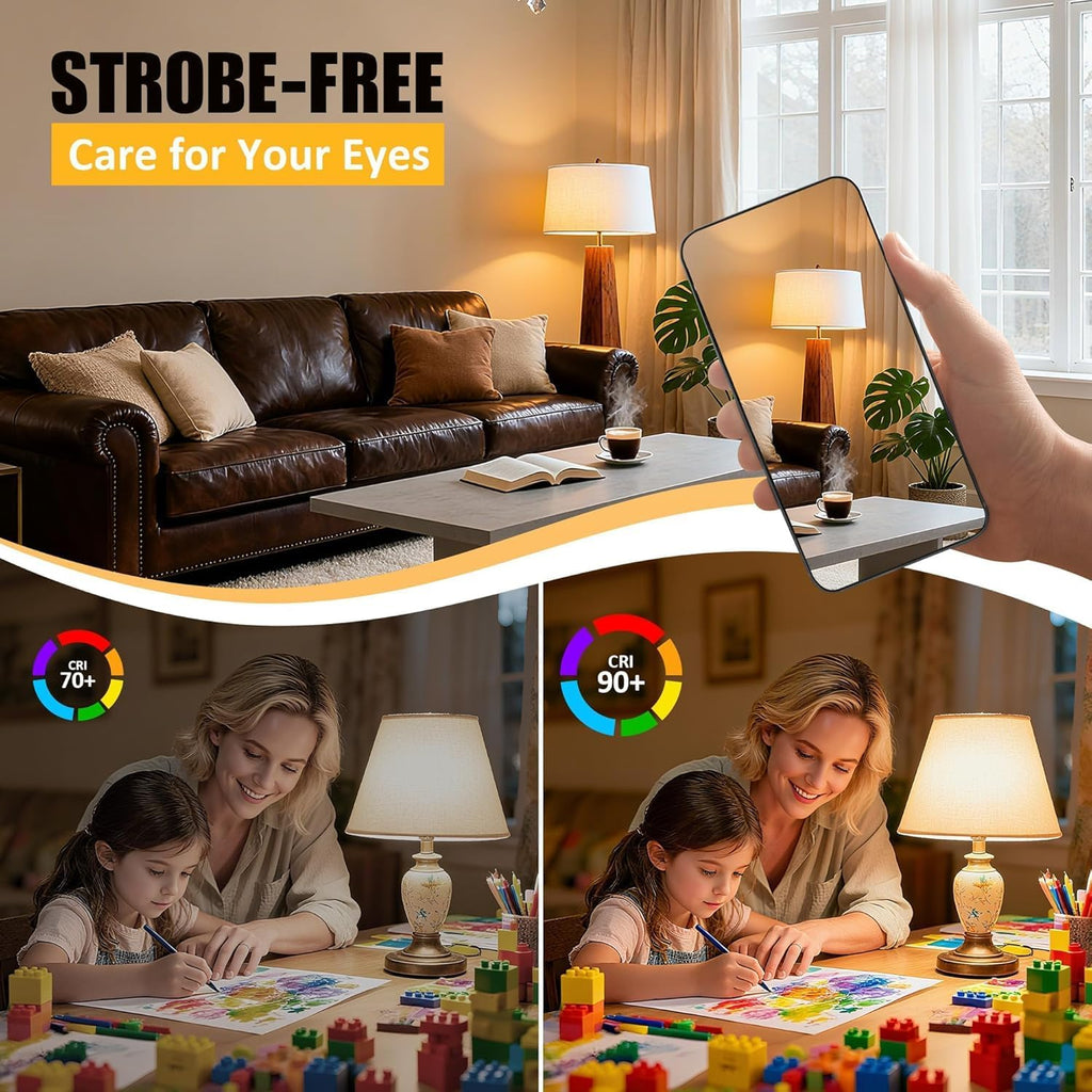 G25 Globe LED Light Bulb, Dimmable, Matte White, E26 Base, 8W, 75W Equivalent, 2700K Warm White, 600LM, Vintage