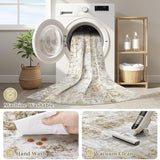 5x7 Rug for Living Room : Soft Abstract Washable Non-Slip Durable Rugs