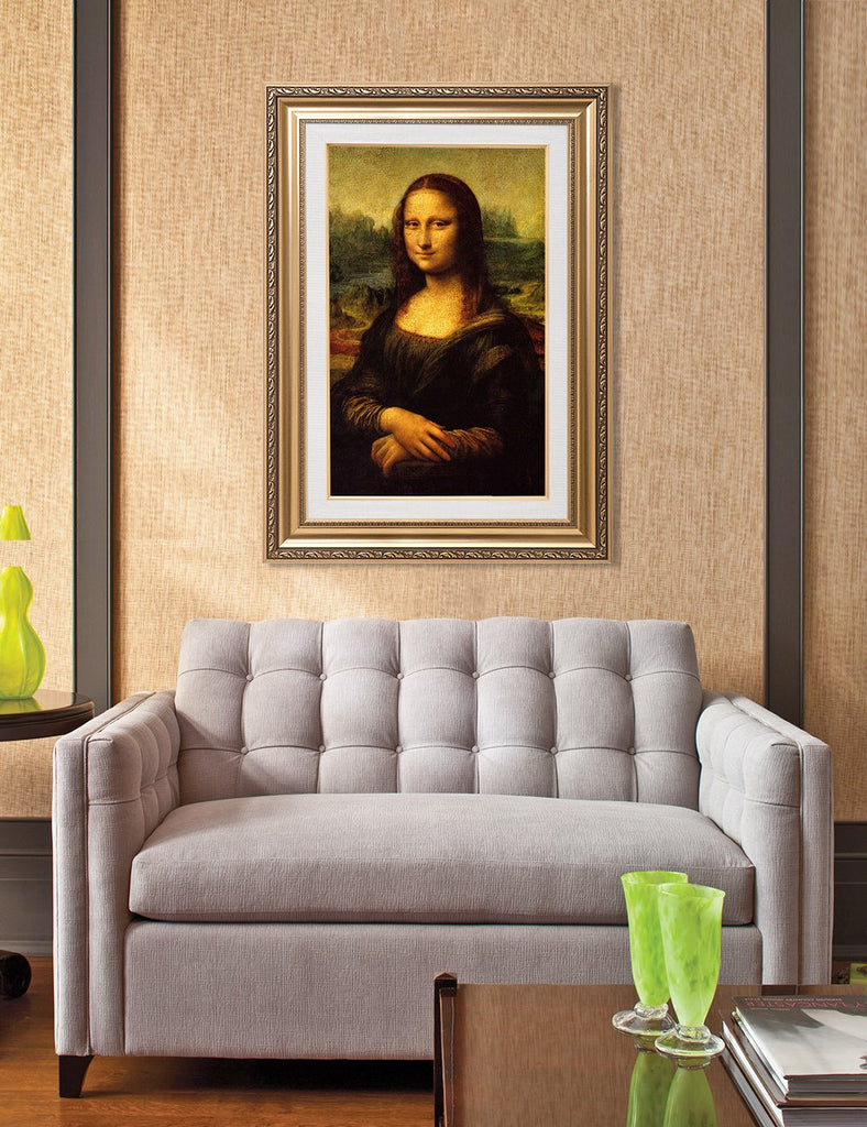 Mona Lisa Framed Wall Art, Gold Frame, 36x26"