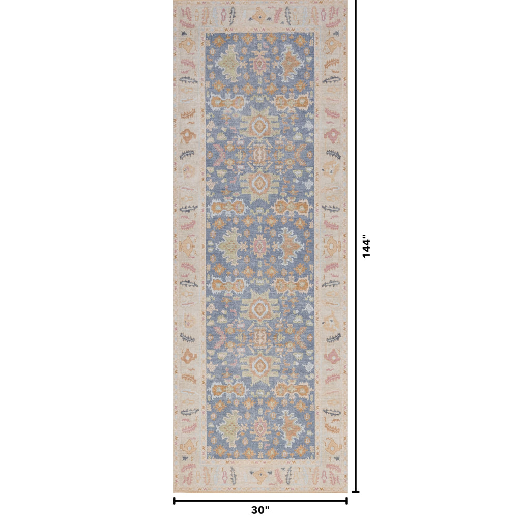 Runner Rug, Washable Area Rug, Low Pile, Non-Slip Backing