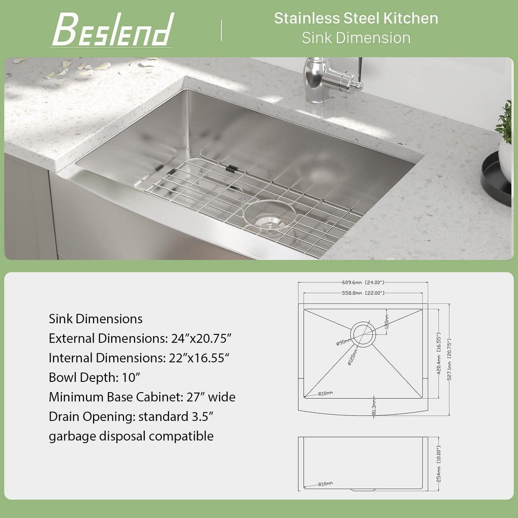 24 Inch Farmhouse Kitchen Sink