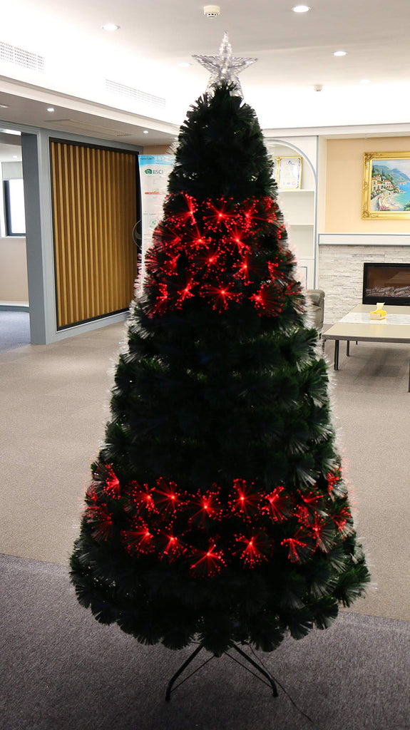 6 Ft Multi-Color Colors Changing LED Fiber Optic Christmas Tree Pre-lit (6ft)