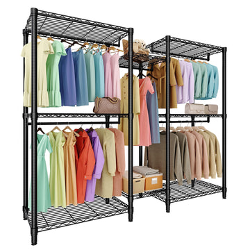 Heavy Duty Garment Rack 5 Hanging Rods