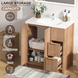 32" Bathroom Vanity with Sink, Free Standing Single Vanity Set with 2 Drawers & 2 Doors