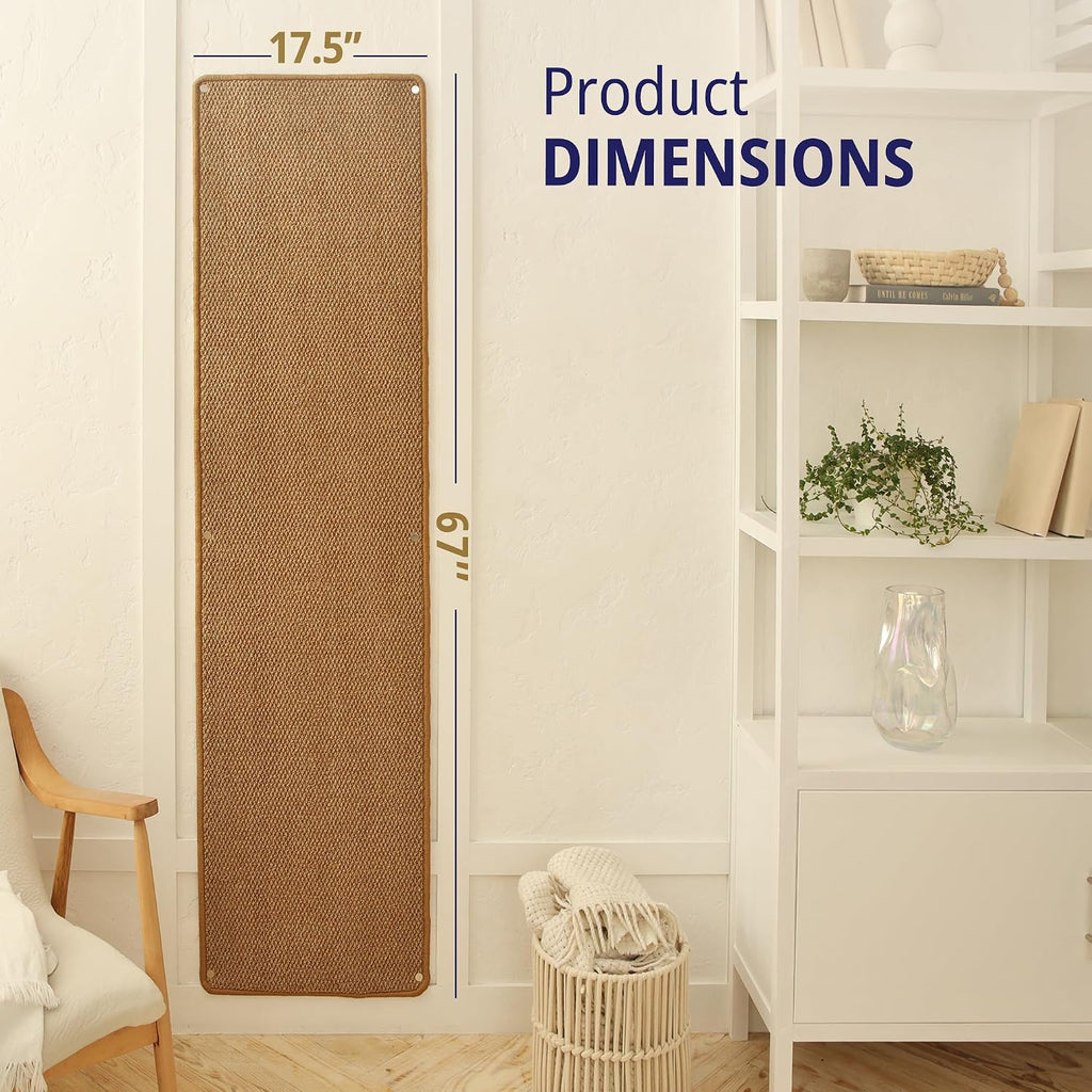 Cat Wall Climbing Carpet - Cat Wall Scratcher 67" x 17" with Fixed Nails
