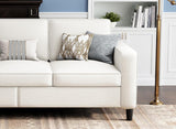 Sectional Couches for Living Room Convertible 3 Seater Sofas 78" L Shaped Couch with Removable Storage Ottoman Modern